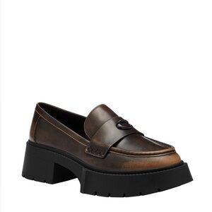 NIB COACH Women's Leah Slip-On Loafers